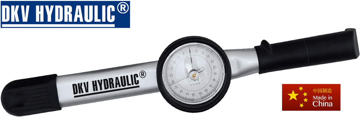 CỜ LÊ LỰC CHỈ KIM DKVC-22 | DIAL TORQUE WRENCH DKVC-22 | 30 - 280 N.m | 3/8" Cờ lê lực chỉ kim DKVC-22, cờ lê siết lực chỉ kim DKVC-22, Dial torque wrench DKVC-22 chuyên dùng để siết và check đo lực (moment) chính xác các loại bulong, đai ốc, vít trong công nghiệp lắp ráp. Có dải lực: 30 - 280 N.m cỡ khẩu: 3/4", bước tiến: 3 N.m/vạch. Cờ lê lực chỉ kim DKVC-22 được chế tạo theo tiêu chuẩn ISO 6789, sai số chế tạo do nhà sản xuất DKV TORC niêm yết: +/- 4%. Thân vỏ cờ lê lực chỉ kim DKVC-22 là sự kết hợp giữa thép cường lực và nhựa công nghiệp, chịu va đập tốt. Hệ thống lò xo đàn hồi cao, giảm thiểu gây sai số trong quá trình sử dụng. Trên thân cờ lê lực chỉ kim DKVC-22 trang bị duy nhất thang đo N.m cho phép siết lực theo hệ mét. Trên mặt đồng hồ cờ lê lực chỉ kim DKVC-22 có 2 kim (kim tĩnh và kim động), trong đó có kim tĩnh làm nhiệm vụ dịch chuyển tới chỉ số cần siết hoặc kiểm tra. Kim động sẽ nhảy khi tác dụng lực vào cánh tay đòn của cờ lê lực. Thao tác sử dụng cờ lê lực chỉ kim DKVC-22 đơn giản: đầu tiên xoay kim tĩnh tới chỉ số cần siết hoặc đo. Sau đó cắm khẩu vào bulong, tác dụng lực vào cánh tay đòn, quan sát kim động dịch chuyển. Khi kim động chạm vào kim tĩnh, chính là thời điểm đạt chỉ số lực cần siết. Quy cách đóng gói cờ lê lực chỉ kim DKVC-22: hộp nhựa. Đi kèm giấy kiểm tra, hiệu chuẩn (Certificate of Calibration) trước khi xuất xưởng bởi nhà sản xuất DKV HYDRAULIC. Cờ lê lực chỉ kim DKVC-22 là sản phẩm OEM (đặt hàng gia công chế tạo) tại Trung Quốc của DKV VIET NAM CO.,LTD. Made in China. THÔNG TIN HỖ TRỢ: Hãng sản xuất: DKV HYDRAULIC | OEM China | Made in China. Bảo hành: 12 tháng. CO, CQ: nhà sản xuất DKV HYDRAULIC | OEM China | Made in China cấp. Đóng gói: hộp gỗ công nghiệp.